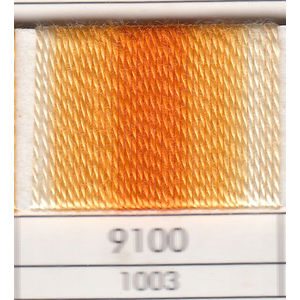 Presencia Finca Perle 5 Egyptian Cotton, 10 Gram, 9100 Shaded Orange