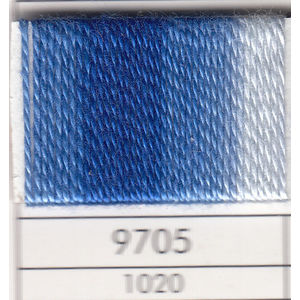 Presencia Finca Perle 5 Egyptian Cotton, 10 Gram, 9705 Shaded Light Royal Blue