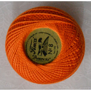 Presencia Finca Perle 8 Egyptian Cotton, 10 Gram, 1237 Tangerine