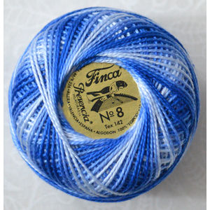 Presencia Finca Perle 8 Egyptian Cotton, 10 Gram, 9705 Shaded Light Royal Blue