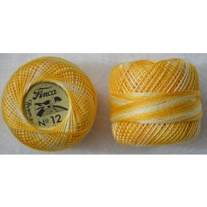 Presencia Finca Perle 12 Egyptian Cotton, 5 Gram, 9060 Shaded Medium Yellow