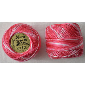 Presencia Finca Perle 12 Egyptian Cotton, 5 Gram, 9350 Shaded Dark Pink