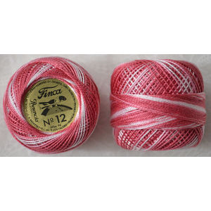 Presencia Finca Perle 12 Egyptian Cotton, 5 Gram, 9395 Shaded Dark Pink