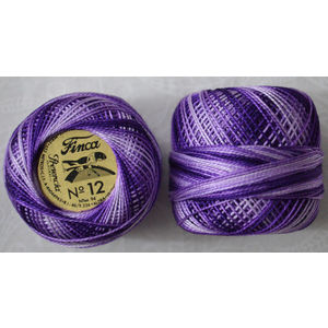 Presencia Finca Perle 12 Egyptian Cotton, 5 Gram, 9500 Shaded Dark Purple