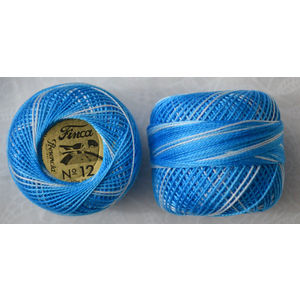 Presencia Finca Perle 12 Egyptian Cotton, 5 Gram, 9615 Shaded Tourquoise