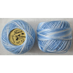 Presencia Finca Perle 12 Egyptian Cotton, 5 Gram, 9630 Shaded Light Blue