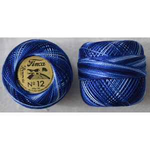 Presencia Finca Perle 12 Egyptian Cotton, 5 Gram, 9725 Shaded Dark Royal Blue