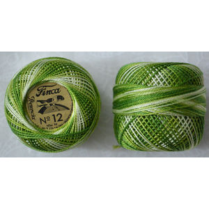 Presencia Finca Perle 12 Egyptian Cotton, 5 Gram, 9865 Shaded Moss Green