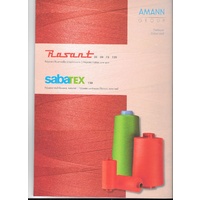 Rasant Thread Colour Card, Actual Threads, Rasant 120, 75, 50 &amp; 35, Sabetex 120