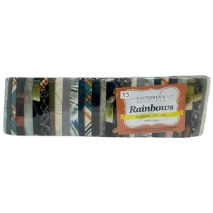Rainbows 40 x 2 1/2&quot; Strips 44&quot; Long by Victorian Textiles (#13)