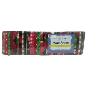 Rainbows 40 x 2 1/2" Strips 44" Long by Victorian Textiles (#17)