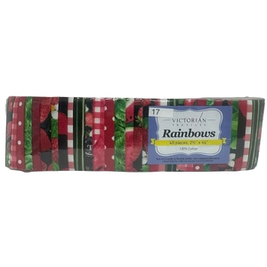 Rainbows 40 x 2 1/2&quot; Strips 44&quot; Long by Victorian Textiles (#17)