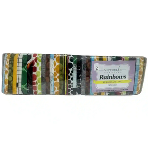 Rainbows 40 x 2 1/2" Strips 44" Long by Victorian Textiles (#2)