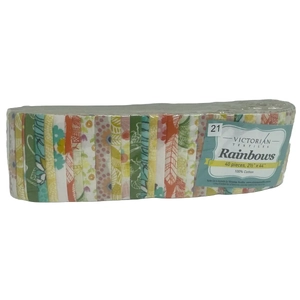 Rainbows 40 x 2 1/2&quot; Strips 44&quot; Long by Victorian Textiles (#21)