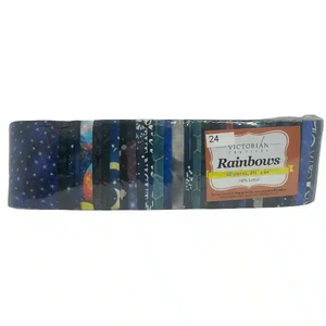 Rainbows 40 x 2 1/2" Strips 44" Long by Victorian Textiles (#24)