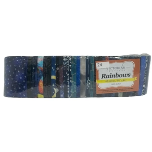 Rainbows 40 x 2 1/2&quot; Strips 44&quot; Long by Victorian Textiles (#24)
