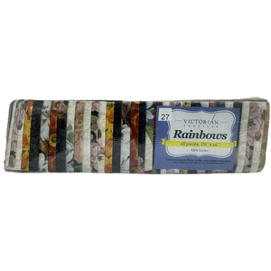 Rainbows 40 x 2 1/2&quot; Strips 44&quot; Long by Victorian Textiles (#27)
