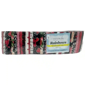 Rainbows 40 x 2 1/2" Strips 44" Long by Victorian Textiles (#3)