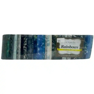 Rainbows 40 x 2 1/2" Strips 44" Long by Victorian Textiles (#31)