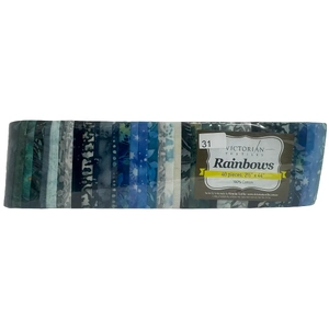 Rainbows 40 x 2 1/2&quot; Strips 44&quot; Long by Victorian Textiles (#31)