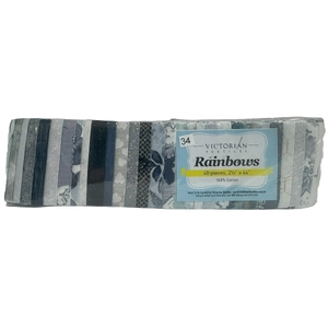 Rainbows 40 x 2 1/2&quot; Strips 44&quot; Long by Victorian Textiles (#34)