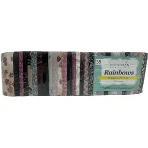 Rainbows 40 x 2 1/2" Strips 44" Long by Victorian Textiles (#38)