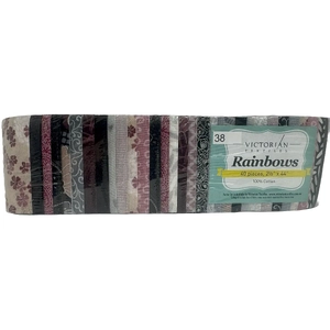 Rainbows 40 x 2 1/2&quot; Strips 44&quot; Long by Victorian Textiles (#38)