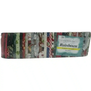 Rainbows 40 x 2 1/2" Strips 44" Long by Victorian Textiles (#39)