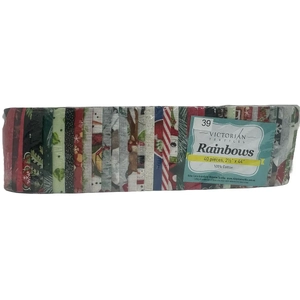 Rainbows 40 x 2 1/2&quot; Strips 44&quot; Long by Victorian Textiles (#39)