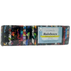 Rainbows 40 x 2 1/2&quot; Strips 44&quot; Long by Victorian Textiles (#4)