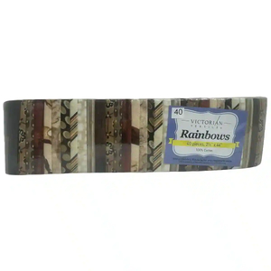 Rainbows 40 x 2 1/2" Strips 44" Long by Victorian Textiles (#40)