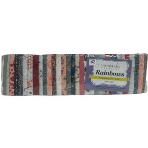 Rainbows 40 x 2 1/2&quot; Strips 44&quot; Long by Victorian Textiles (#42)