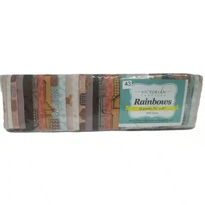 Rainbows 40 x 2 1/2" Strips 44" Long by Victorian Textiles (#43)