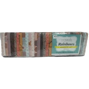 Rainbows 40 x 2 1/2&quot; Strips 44&quot; Long by Victorian Textiles (#43)