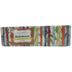Rainbows 40 x 2 1/2&quot; Strips 44&quot; Long by Victorian Textiles (#45)