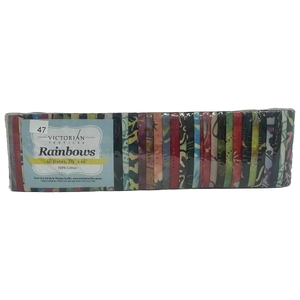 Rainbows 40 x 2 1/2&quot; Strips 44&quot; Long by Victorian Textiles (#47)