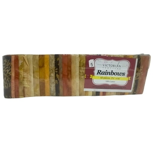 Rainbows 40 x 2 1/2&quot; Strips 44&quot; Long by Victorian Textiles (#5)
