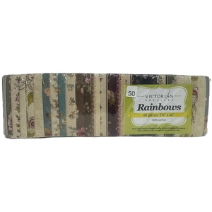 Rainbows 40 x 2 1/2&quot; Strips 44&quot; Long by Victorian Textiles (#50)