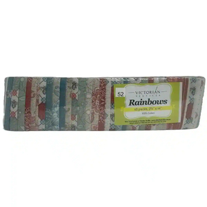 Rainbows 40 x 2 1/2" Strips 44" Long by Victorian Textiles (#52)