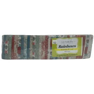 Rainbows 40 x 2 1/2&quot; Strips 44&quot; Long by Victorian Textiles (#52)