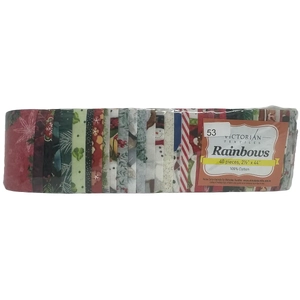 Rainbows 40 x 2 1/2&quot; Strips 44&quot; Long by Victorian Textiles (#53)