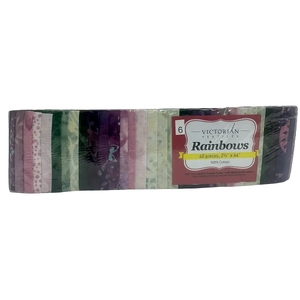 Rainbows 40 x 2 1/2&quot; Strips 44&quot; Long by Victorian Textiles (#6)