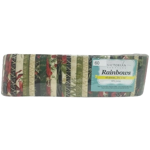 Rainbows 40 x 2 1/2&quot; Strips 44&quot; Long by Victorian Textiles (#60)