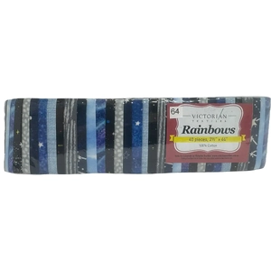 Rainbows 40 x 2 1/2&quot; Strips 44&quot; Long by Victorian Textiles (#64)