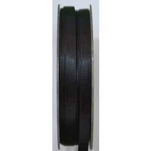 Uni-Ribbon Double Sided Satin Ribbon, 6mm, 07 BLACK, Full 40 Metre Roll