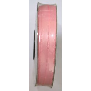 Uni-Ribbon Double Sided Satin Ribbon, 6mm, 12 PINK, Full 40 Metre Roll