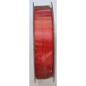 Uni-Ribbon Double Sided Satin Ribbon, 6mm, 20 RED, Full 40 Metre Roll