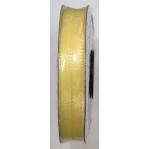 Uni-Ribbon Double Sided Satin Ribbon, 6mm, 75 LEMON, Per 40m Roll