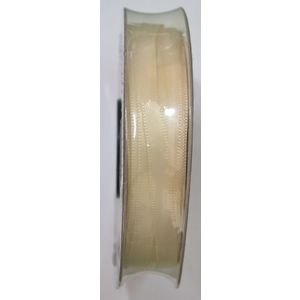 Uni-Ribbon Double Sided Satin Ribbon, 6mm, 91 CREAM, Per Metre