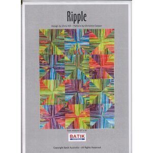 Batik Australia Quilt Pattern, RIPPLE, (Pattern / instructions only, no fabric)